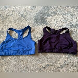 Women's Blue and Purple Sports Bras